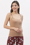 Floret Cotton Camisole (Pack of 2) - Peach Nude — thumbnail 2